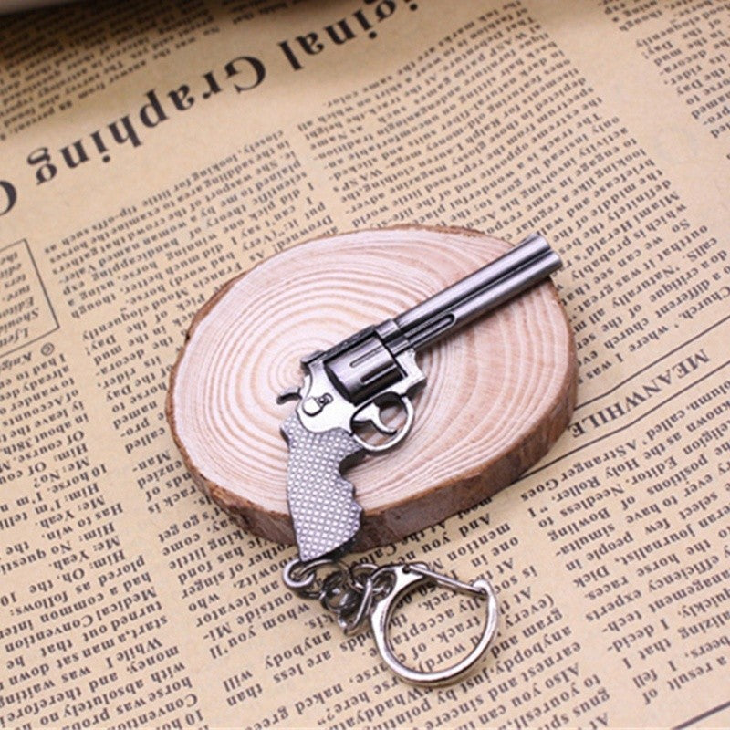 Weapon Gun Key Chains Cool Metal Pistol Keychains Key Rings For Men