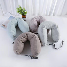 Load image into Gallery viewer, Simple U-Shaped Neck Pillow Travel Neck Pillow Lumbar Pillow Lunch Break Travel