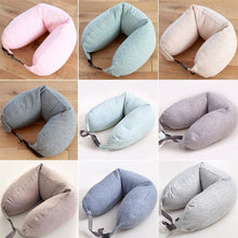 Load image into Gallery viewer, Simple U-Shaped Neck Pillow Travel Neck Pillow Lumbar Pillow Lunch Break Travel