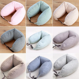 Simple U-Shaped Neck Pillow Travel Neck Pillow Lumbar Pillow Lunch Break Travel