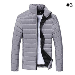 New Men&#39;s Winter Jacket Zipper Slim Outwear Coat Warm Outwear Men&#39;s Clothing