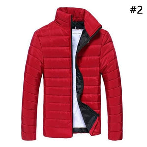 New Men&#39;s Winter Jacket Zipper Slim Outwear Coat Warm Outwear Men&#39;s Clothing