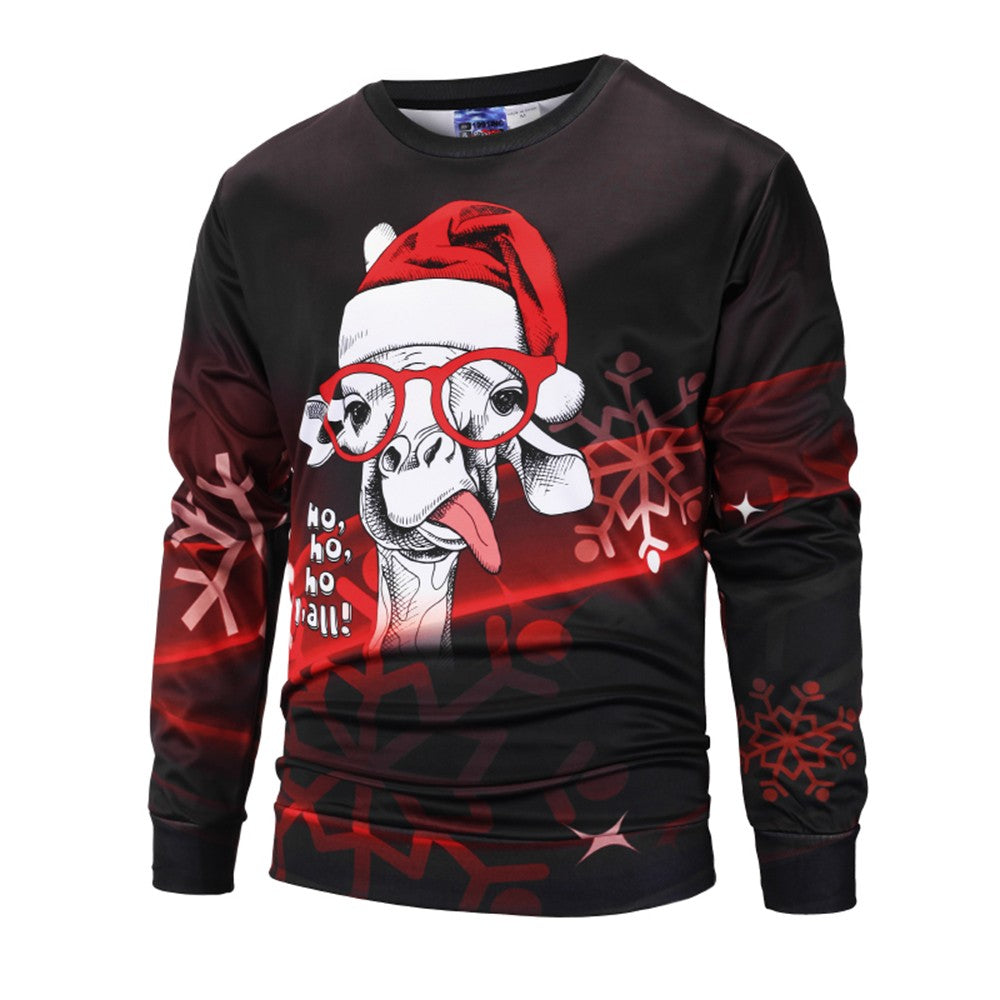 Cartoon christmas sweatshirt for men