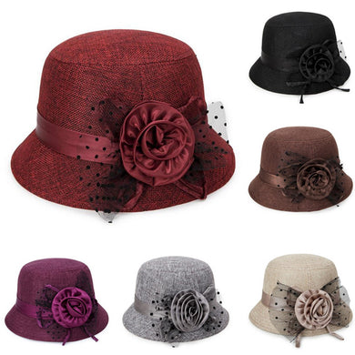 Women's Spring And Summer New Fashion Linen Sunshade Hat Ladies Sun Hat