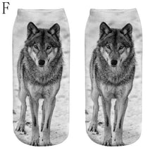 Load image into Gallery viewer, HOT Selling Fashion 1 Pair 3D Wolf Printing Anklet Socks for Men And Women