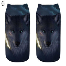 Load image into Gallery viewer, HOT Selling Fashion 1 Pair 3D Wolf Printing Anklet Socks for Men And Women