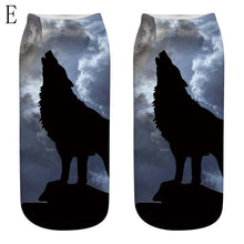 Load image into Gallery viewer, HOT Selling Fashion 1 Pair 3D Wolf Printing Anklet Socks for Men And Women