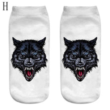 Load image into Gallery viewer, HOT Selling Fashion 1 Pair 3D Wolf Printing Anklet Socks for Men And Women